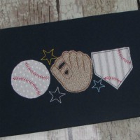 Baseball Machine Applique Design